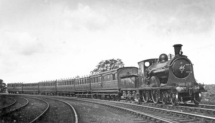 NBR No 216 4-4-0 D31 at Port Carlisle Branch Junction