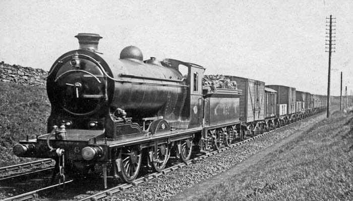 NBR No 460 0-6-0 on a goods train