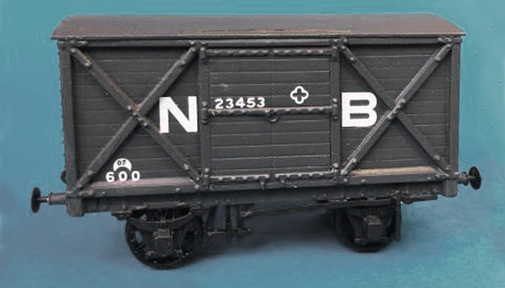 A test build of the kit, painted, in NBR livery