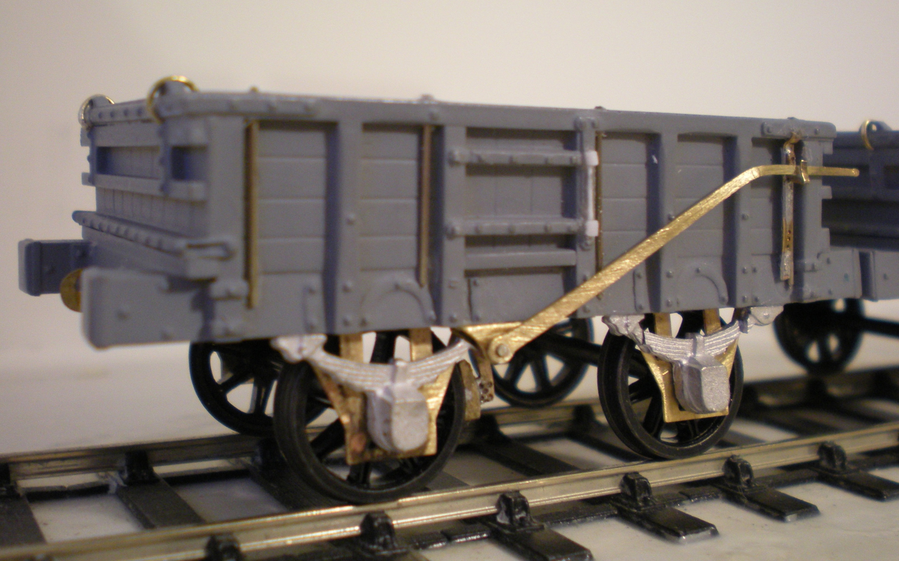 A test build of the kit, unpainted, showing the characteristic end door