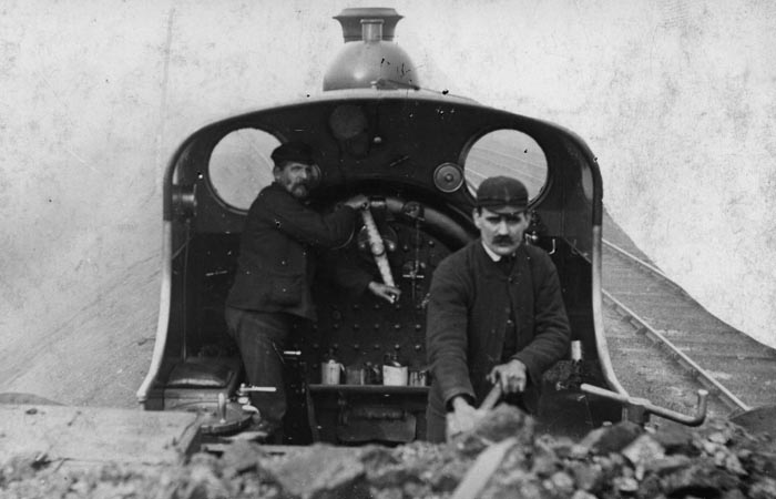 On the footplate